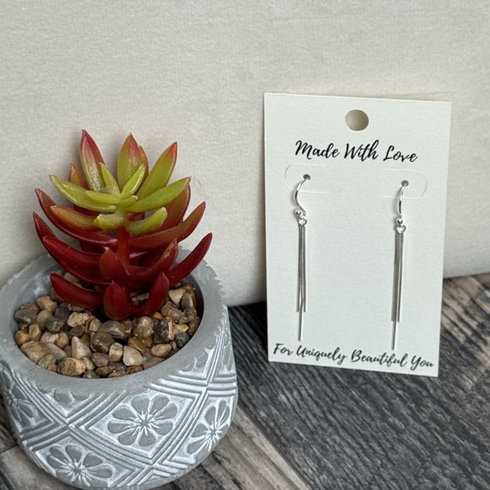 Handcrafted Sterling Silver Tassel Earrings